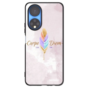 Picasee crna silikonska maskica za Honor X7 - Carpe Diem