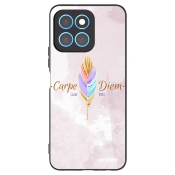 Picasee crna silikonska maskica za Honor X8 5G - Carpe Diem