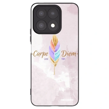 Picasee crna silikonska maskica za Honor X8a - Carpe Diem
