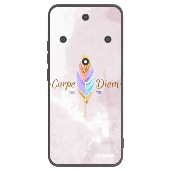 Picasee crna silikonska maskica za Honor Magic5 Lite 5G - Carpe Diem