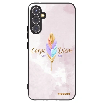 Picasee crna silikonska maskica za Samsung Galaxy A34 5G A346B - Carpe Diem
