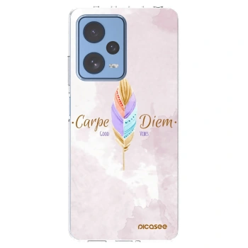 Picasee silikonska prozirna maskica za Xiaomi Redmi Note 12 Pro 5G - Carpe Diem