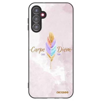 Picasee crna silikonska maskica za Samsung Galaxy A14 4G A145R - Carpe Diem