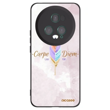 Picasee crna silikonska maskica za Honor Magic5 Pro - Carpe Diem