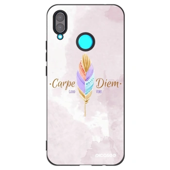 Picasee crna silikonska maskica za Huawei Nova 3 - Carpe Diem