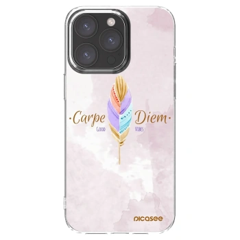 Picasee silikonska prozirna maskica za Apple iPhone 15 Pro Max - Carpe Diem