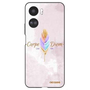 Picasee crna silikonska maskica za Honor 90 Lite 5G - Carpe Diem