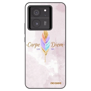 Picasee crna silikonska maskica za Xiaomi 13T Pro - Carpe Diem