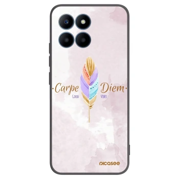 Picasee crna silikonska maskica za Honor 70 Lite - Carpe Diem