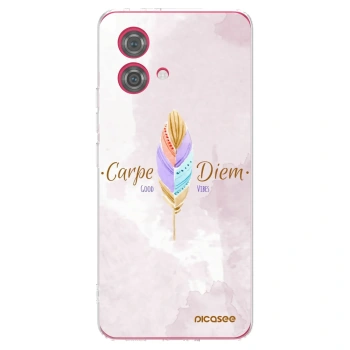 Picasee silikonska prozirna maskica za Motorola Moto G84 5G - Carpe Diem