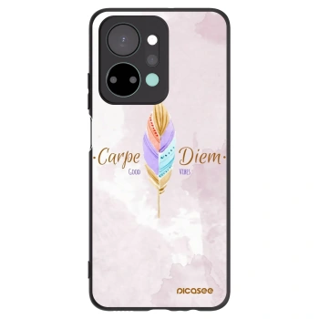 Picasee crna silikonska maskica za Honor X7a - Carpe Diem