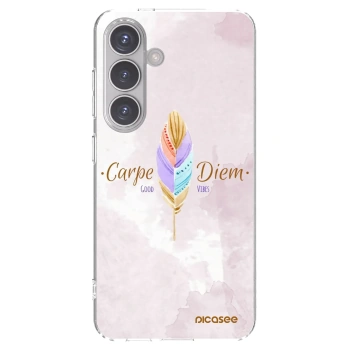 Picasee silikonska prozirna maskica za Samsung Galaxy S24 S921B 5G - Carpe Diem