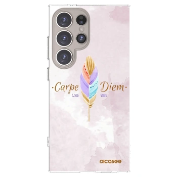 Picasee silikonska prozirna maskica za Samsung Galaxy S24 Ultra S928B 5G - Carpe Diem