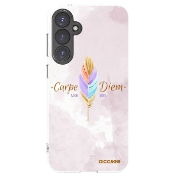 Picasee silikonska prozirna maskica za Samsung Galaxy S23 FE S711B - Carpe Diem