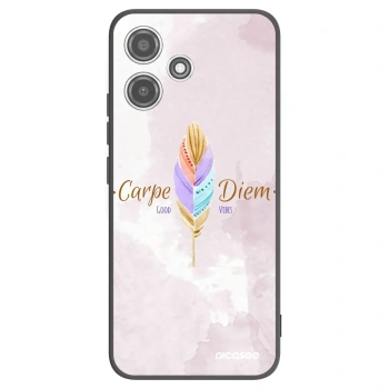 Picasee crna silikonska maskica za Xiaomi Redmi 12 5G - Carpe Diem