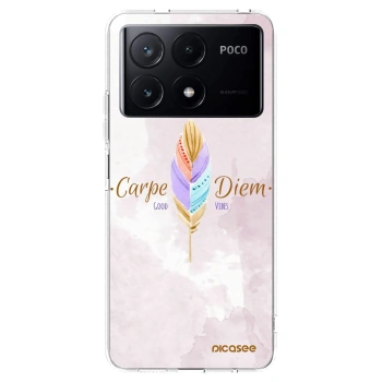 Picasee silikonska prozirna maskica za Xiaomi Poco X6 Pro - Carpe Diem
