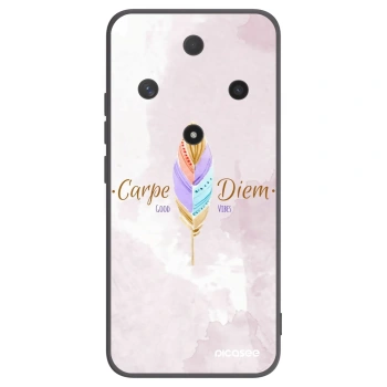 Picasee crna silikonska maskica za Honor Magic6 Lite 5G - Carpe Diem