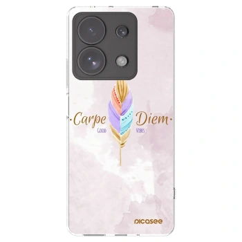 Picasee silikonska prozirna maskica za Xiaomi Redmi Note 13 Pro 4G - Carpe Diem