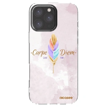 Picasee silikonska prozirna maskica za Apple iPhone 16 Pro Max - Carpe Diem