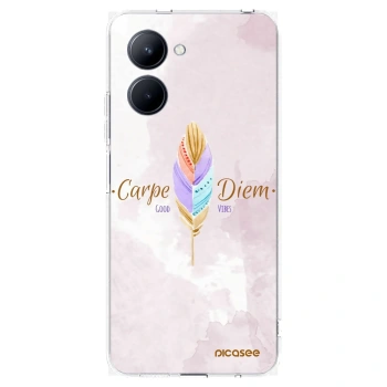 Picasee silikonska prozirna maskica za Realme C33 (2023) - Carpe Diem