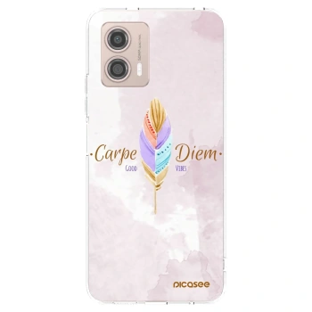 Picasee silikonska prozirna maskica za Motorola Moto G53 5G - Carpe Diem
