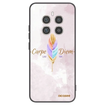 Picasee crna silikonska maskica za Realme 12 Pro 5G - Carpe Diem