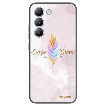 Picasee crna silikonska maskica za Vivo V40 SE 5G - Carpe Diem