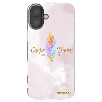 Picasee silikonska prozirna maskica za Apple iPhone 16 Plus - Carpe Diem