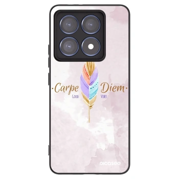 Picasee crna silikonska maskica za Xiaomi 14T Pro - Carpe Diem