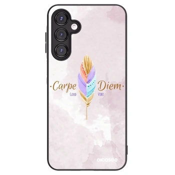 Picasee crna silikonska maskica za Samsung Galaxy A16 5G - Carpe Diem