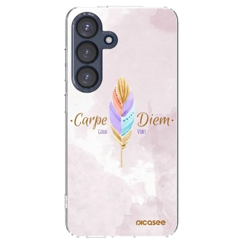 Picasee silikonska prozirna maskica za Samsung Galaxy S25 5G - Carpe Diem