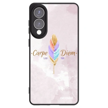 Picasee crna silikonska maskica za Samsung Galaxy S25 Edge 5G - Carpe Diem