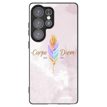 Picasee crna silikonska maskica za Samsung Galaxy S25 Ultra 5G - Carpe Diem