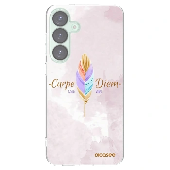 Picasee silikonska prozirna maskica za Samsung Galaxy S25+ 5G - Carpe Diem