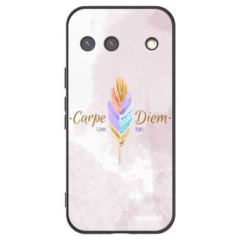 Picasee crna silikonska maskica za Google Pixel 9 - Carpe Diem