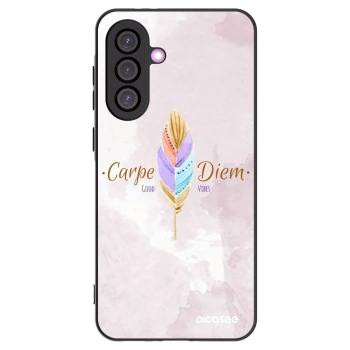 Picasee crna silikonska maskica za Samsung Galaxy A36 5G - Carpe Diem