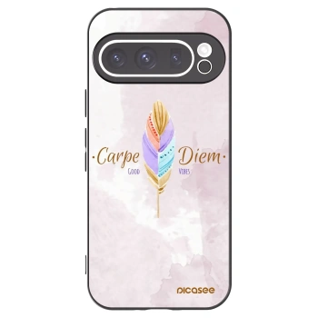 Picasee crna silikonska maskica za Google Pixel 9 Pro - Carpe Diem