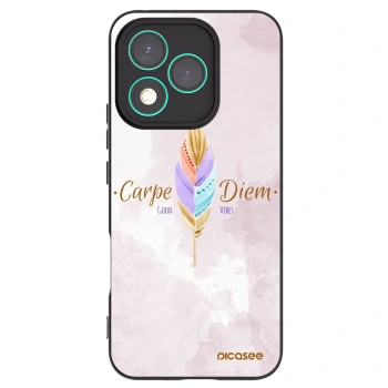 Picasee crna silikonska maskica za Honor 400 Lite 5G - Carpe Diem