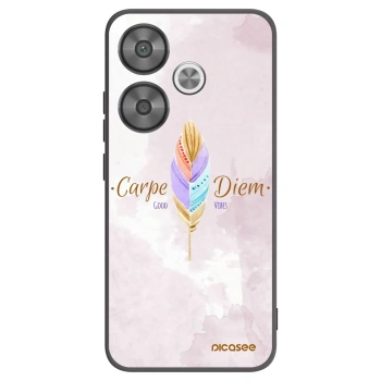 Picasee crna silikonska maskica za Xiaomi Poco F6 - Carpe Diem