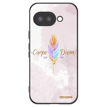 Picasee crna silikonska maskica za Google Pixel 9a - Carpe Diem