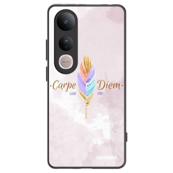 Picasee crna silikonska maskica za Vivo V50 Lite 5G - Carpe Diem