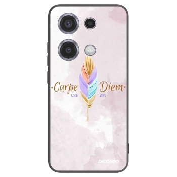 Picasee crna silikonska maskica za Xiaomi Redmi Note 14S - Carpe Diem