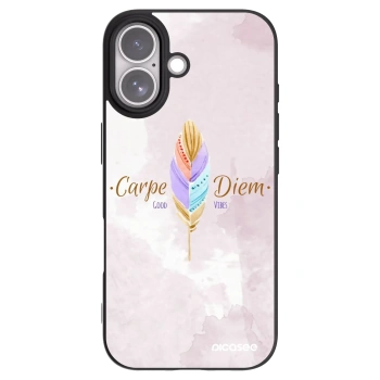 Picasee crna silikonska maskica za Apple iPhone 17 - Carpe Diem