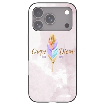 Picasee crna silikonska maskica za Apple iPhone 17 Pro - Carpe Diem