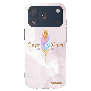 Picasee silikonska prozirna maskica za Apple iPhone 17 Pro - Carpe Diem