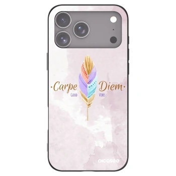 Picasee crna silikonska maskica za Apple iPhone 17 Pro Max - Carpe Diem
