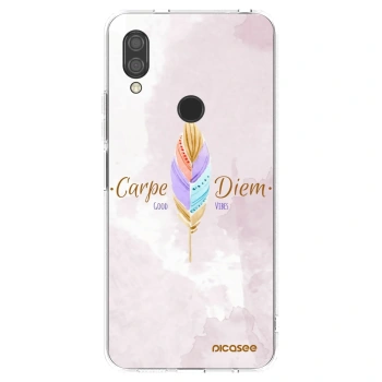 Picasee silikonska prozirna maskica za Xiaomi Redmi 7 - Carpe Diem