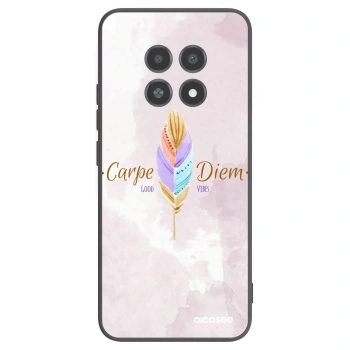 Picasee crna silikonska maskica za Realme 12X - Carpe Diem