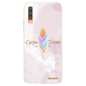 Picasee silikonska prozirna maskica za Samsung Galaxy A70 A705F - Carpe Diem