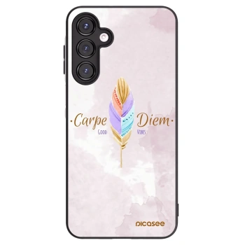 Picasee crna silikonska maskica za Samsung Galaxy A16 4G - Carpe Diem